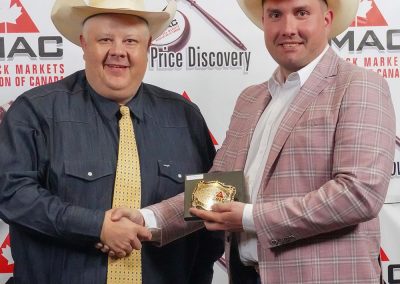 Cody MacLean, Most Improved Auctioneer, 2023 Canadian Livestock Auctioneering Championship