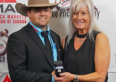 Jesse Lawes, 2023 Canadian Livestock Auctioneering Champion