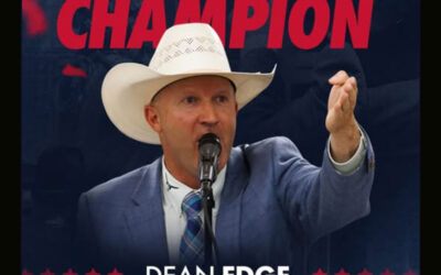 2006 LMAC Canadian Livestock Auctioneering Champion Dean Edge wins the LMA World Auctioneering Championship