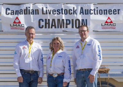 2025 Interview Judging Team: Scott Anderson – Owner Manager, Winnipeg Livestock Sales; Kim Jo Bliss – Rainy River Cattlemen’s Association/BFO rep – Stratton, Ontario; Kirk Keisman – Manager, Ashern Auction Mart – MLMA Executive